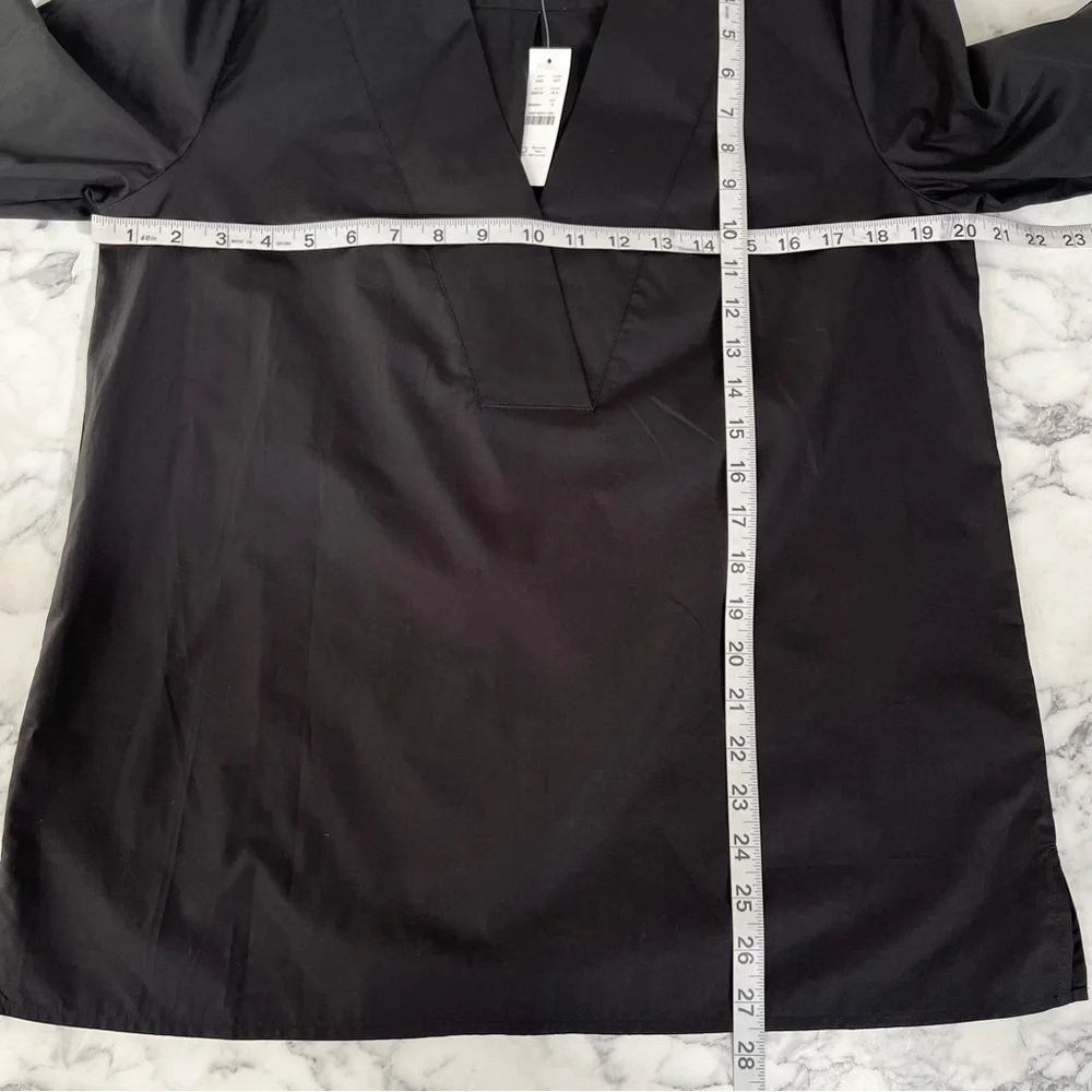NWT J.Crew Womens Size Small Black Eyelet-Embroidered V-Neck Blouse Top Cotton